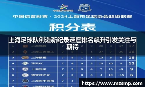 上海足球队创造新纪录速度排名飙升引发关注与期待